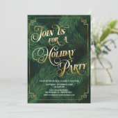 Uitnodiging voor kerstfeestdagen (Staand voorkant)