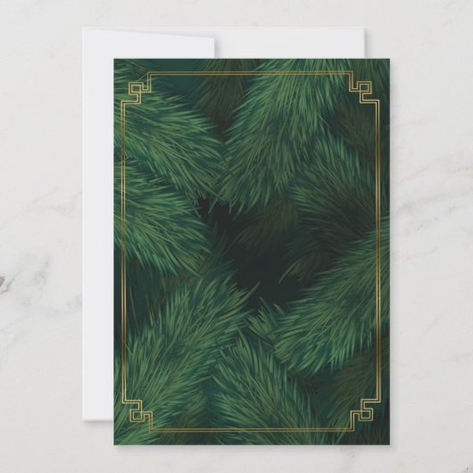 Uitnodiging voor kerstfeestdagen (Achterkant)