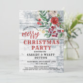 Uitnodiging voor kerstfeestdagen (Staand voorkant)