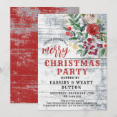 Uitnodiging voor kerstfeestdagen (Voorkant / Achterkant)