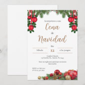 Uitnodiging voor kerstfeestdagen (Voorkant / Achterkant)