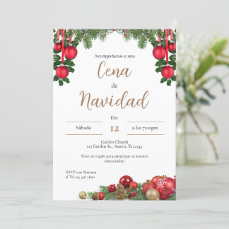 Uitnodiging voor kerstfeestdagen