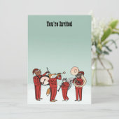 Uitnodiging voor kerstfeestdagen (Staand voorkant)