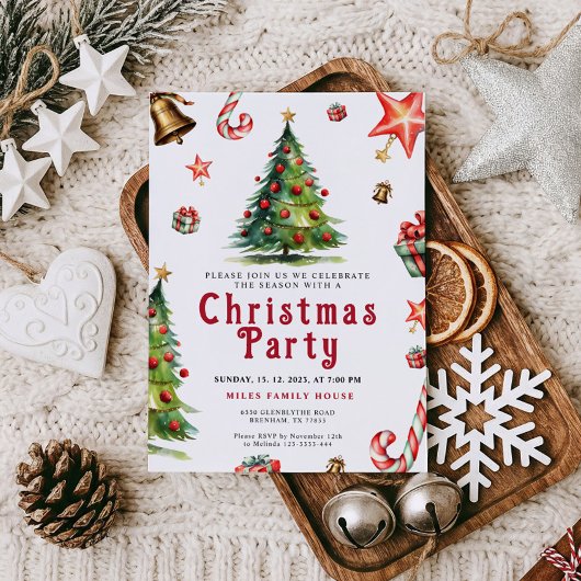Uitnodiging voor kerstfeestdagen