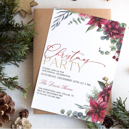 Uitnodiging voor kerstfeestdagen