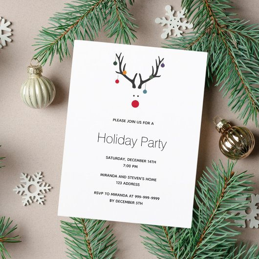 Uitnodiging voor kerstfeestdagen