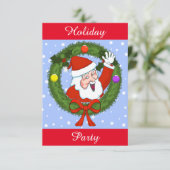 Uitnodiging voor kerstfeestdagen () (Staand voorkant)