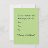 Uitnodiging voor kerstfeestdagen () (Achterkant)