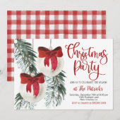 Uitnodiging voor kerstfeestdagen (Voorkant / Achterkant)