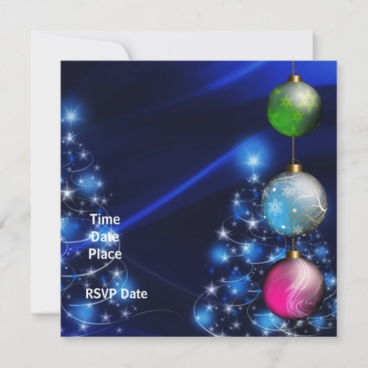 Uitnodiging voor kerstfeestdagen (Achterkant)