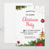 Uitnodiging voor kerstfeestdagen (Voorkant / Achterkant)