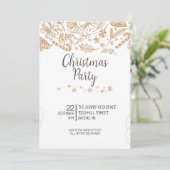 Uitnodiging voor kerstfeestdagen (Staand voorkant)