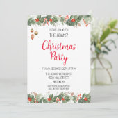 Uitnodiging voor kerstfeestdagen (Staand voorkant)