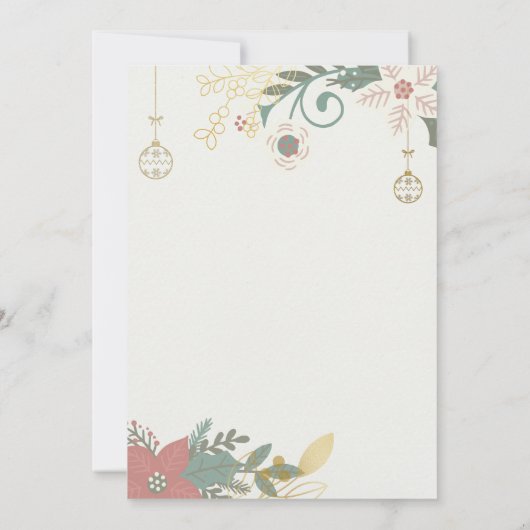 Uitnodiging voor kerstfeestdagen (Achterkant)