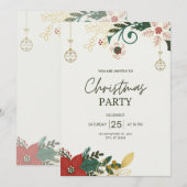 Uitnodiging voor kerstfeestdagen (Voorkant / Achterkant)