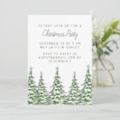 Uitnodiging voor kerstfeestdagen (Staand voorkant)
