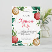 Uitnodiging voor kerstfeestdagen (Staand voorkant)