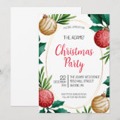 Uitnodiging voor kerstfeestdagen (Voorkant / Achterkant)