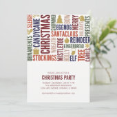 Uitnodiging voor kerstfeestdagen (Staand voorkant)