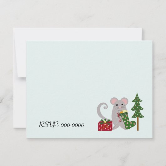 Uitnodiging voor kerstfeestdagen (Achterkant)