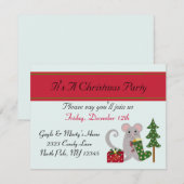 Uitnodiging voor kerstfeestdagen (Voorkant / Achterkant)