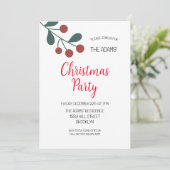 Uitnodiging voor kerstfeestdagen (Staand voorkant)