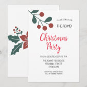 Uitnodiging voor kerstfeestdagen (Voorkant / Achterkant)