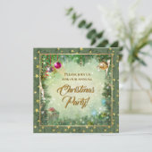 Uitnodiging voor kerstfeestdagen (Staand voorkant)