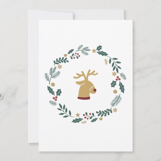 Uitnodiging voor kerstfeestdagen (Achterkant)