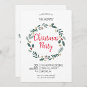 Uitnodiging voor kerstfeestdagen (Voorkant / Achterkant)