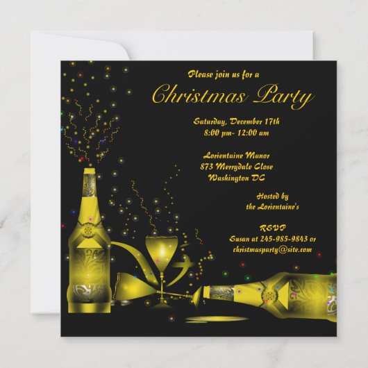 Uitnodiging voor kerstfeestdagen (Achterkant)