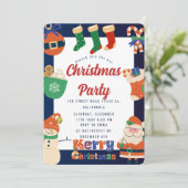 Uitnodiging voor kerstfeestdagen (Staand voorkant)