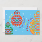 Uitnodiging voor kerstfeestdagen (Voorkant)