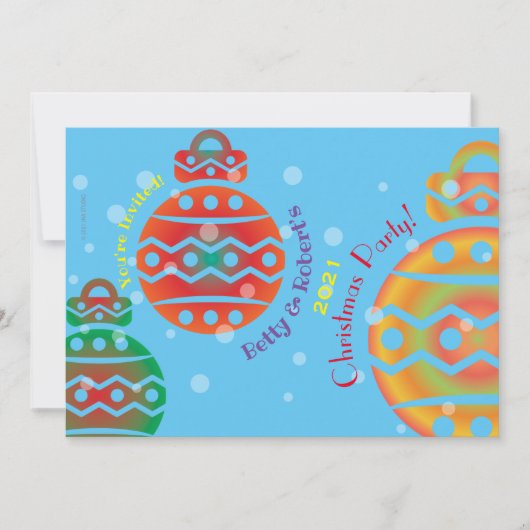 Uitnodiging voor kerstfeestdagen (Voorkant)