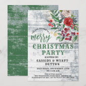 Uitnodiging voor kerstfeestdagen (Voorkant / Achterkant)