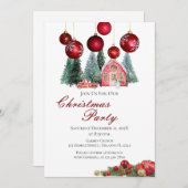 Uitnodiging voor kerstfeestdagen (Voorkant / Achterkant)