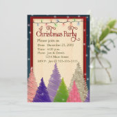 Uitnodiging voor kerstfeestdagen (Staand voorkant)