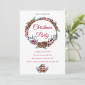 Uitnodiging voor kerstfeestdagen (Staand voorkant)