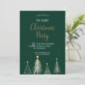 Uitnodiging voor kerstfeestdagen (Staand voorkant)