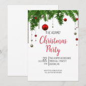 Uitnodiging voor kerstfeestdagen (Voorkant / Achterkant)