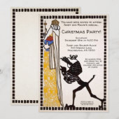  uitnodiging voor  kerstfeestdagen (Voorkant / Achterkant)