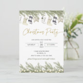 Uitnodiging voor kerstfeestdagen (Staand voorkant)