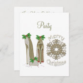 Uitnodiging voor kerstfeestdagen (Voorkant / Achterkant)