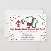 Uitnodiging voor kerstfeestdagen (Voorkant)