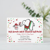 Uitnodiging voor kerstfeestdagen (Staand voorkant)