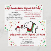 Uitnodiging voor kerstfeestdagen (Voorkant / Achterkant)