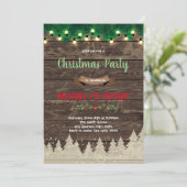 Uitnodiging voor kerstfeestdagen (Staand voorkant)