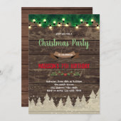 Uitnodiging voor kerstfeestdagen (Voorkant / Achterkant)