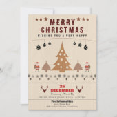 Uitnodiging voor kerstfeestdagen (Voorkant)