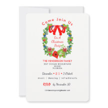 Uitnodiging voor kerstfeestdagen